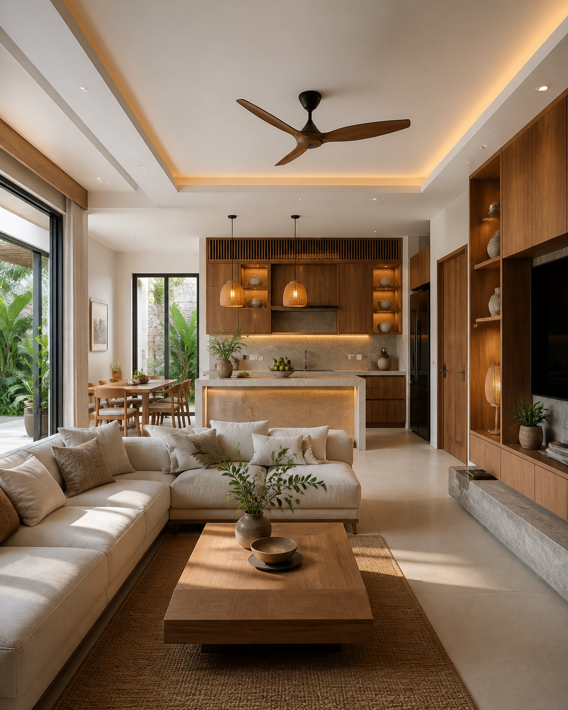 Không gian nội thất phòng khách
