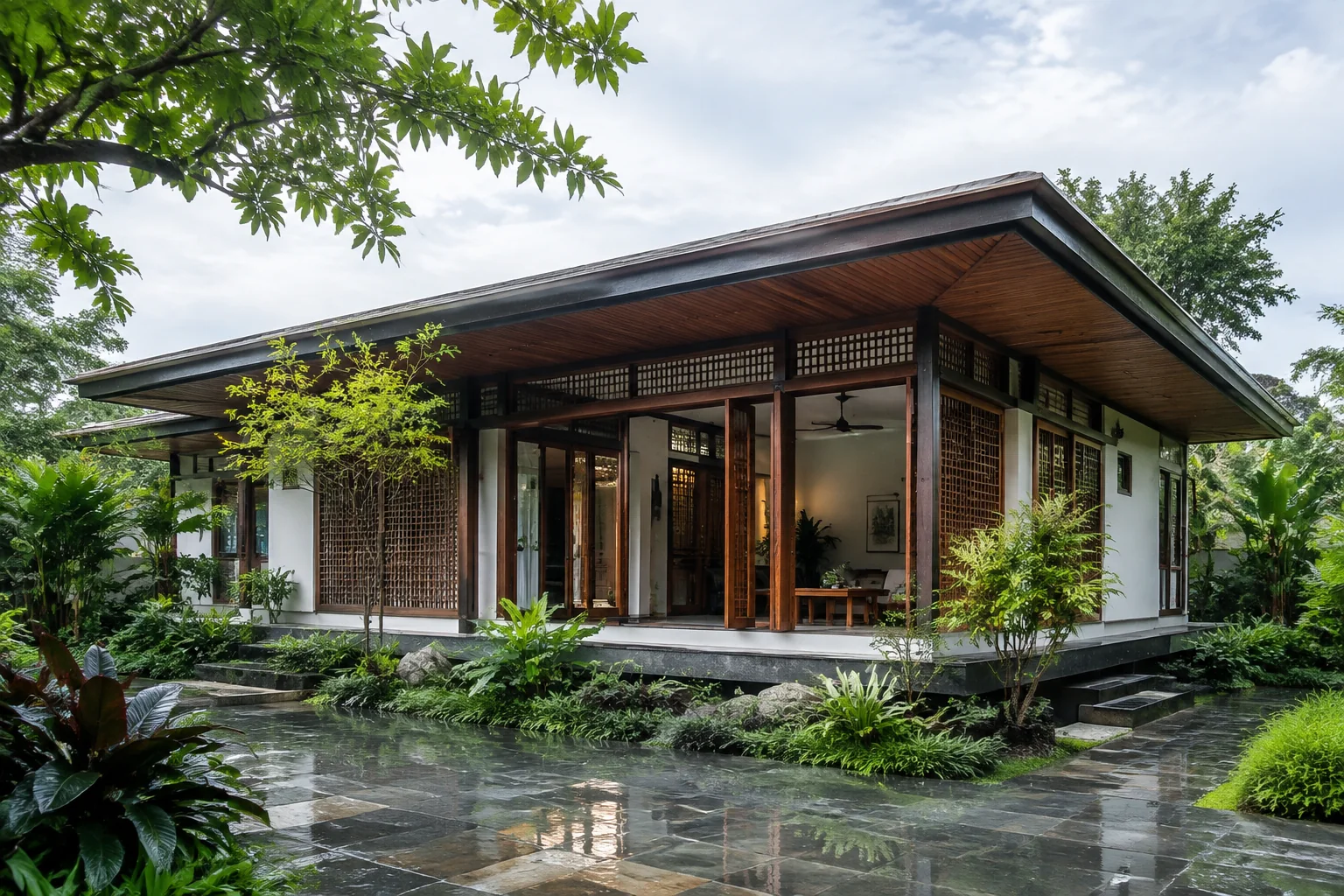 Nhà phong cách Hàn Quốc thích nghi với khí hậu Việt Nam
