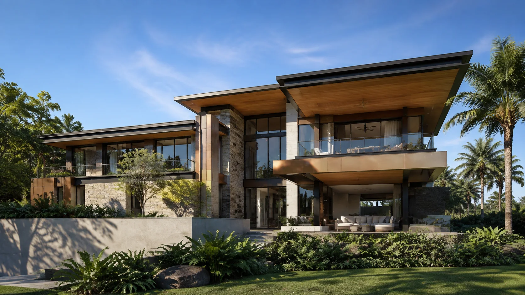 Hình khối và mặt đứng Phong cách Luxury