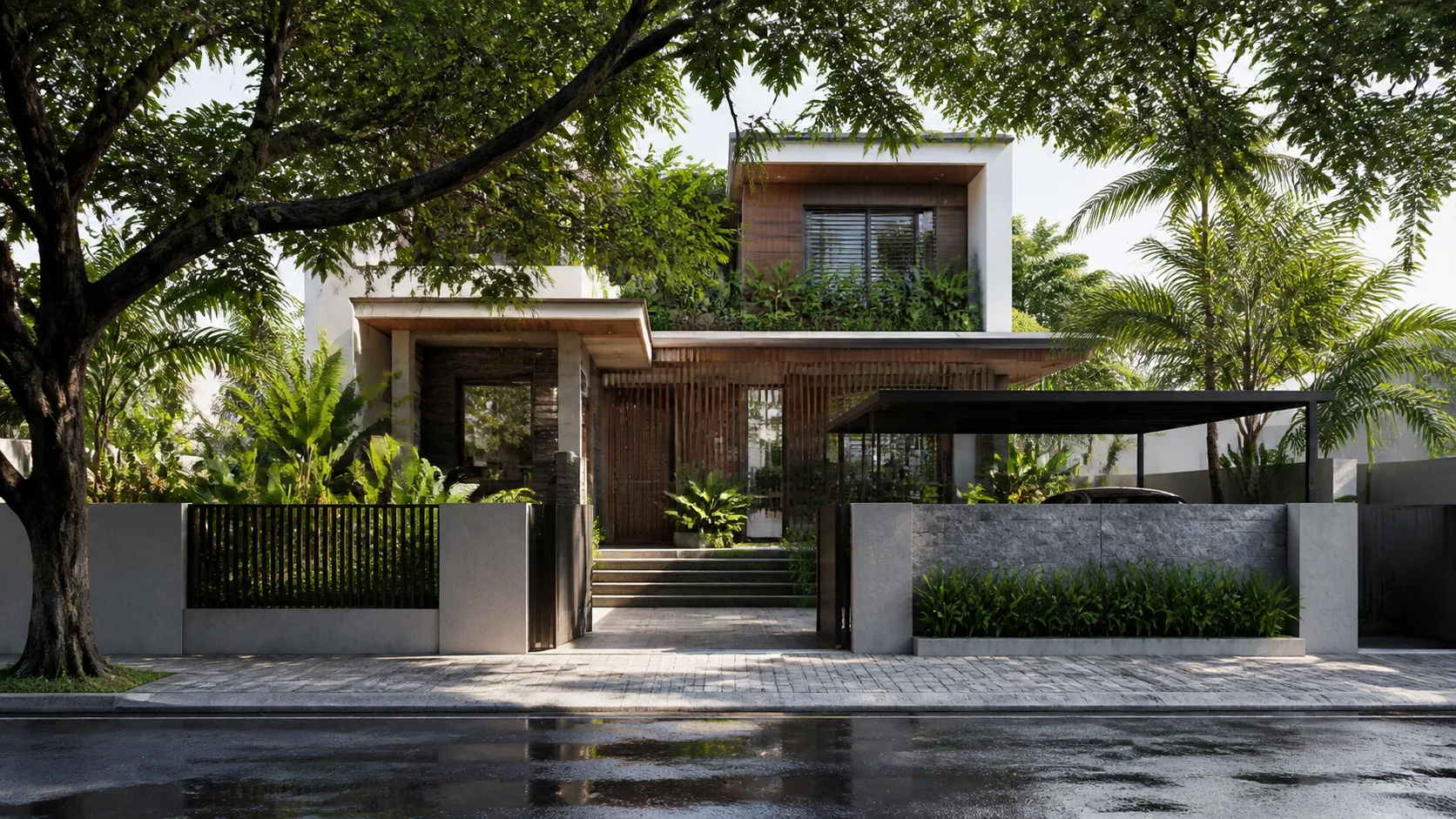 Không gian tham khảo Nhà có sân trước