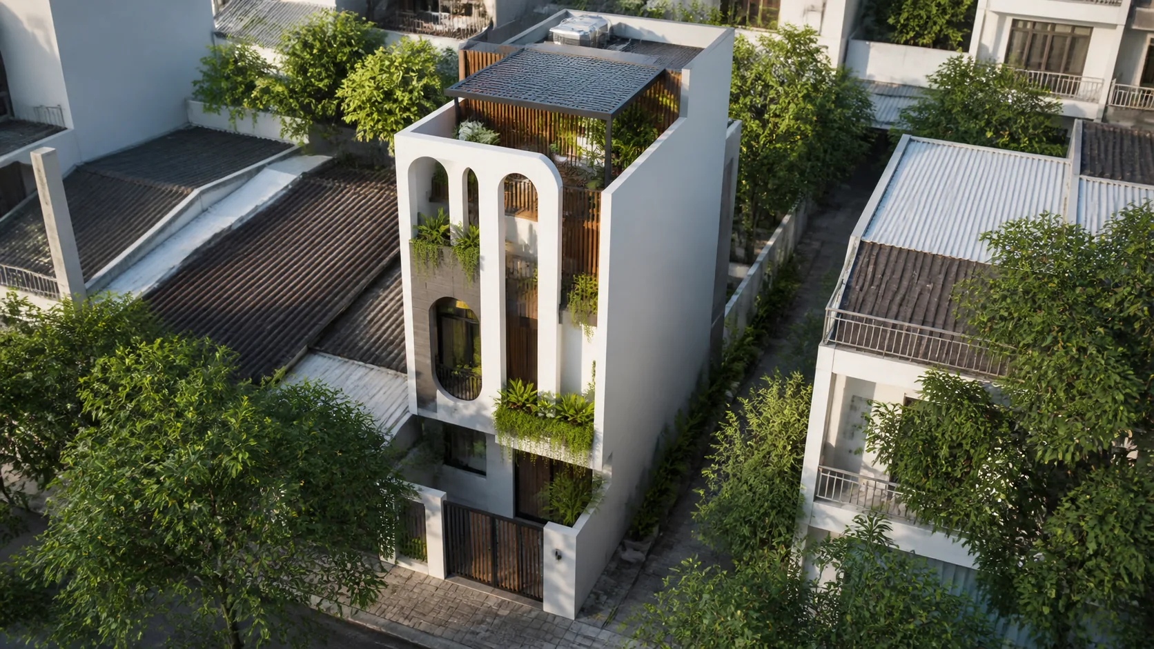 Minh họa Nhà 5x12m