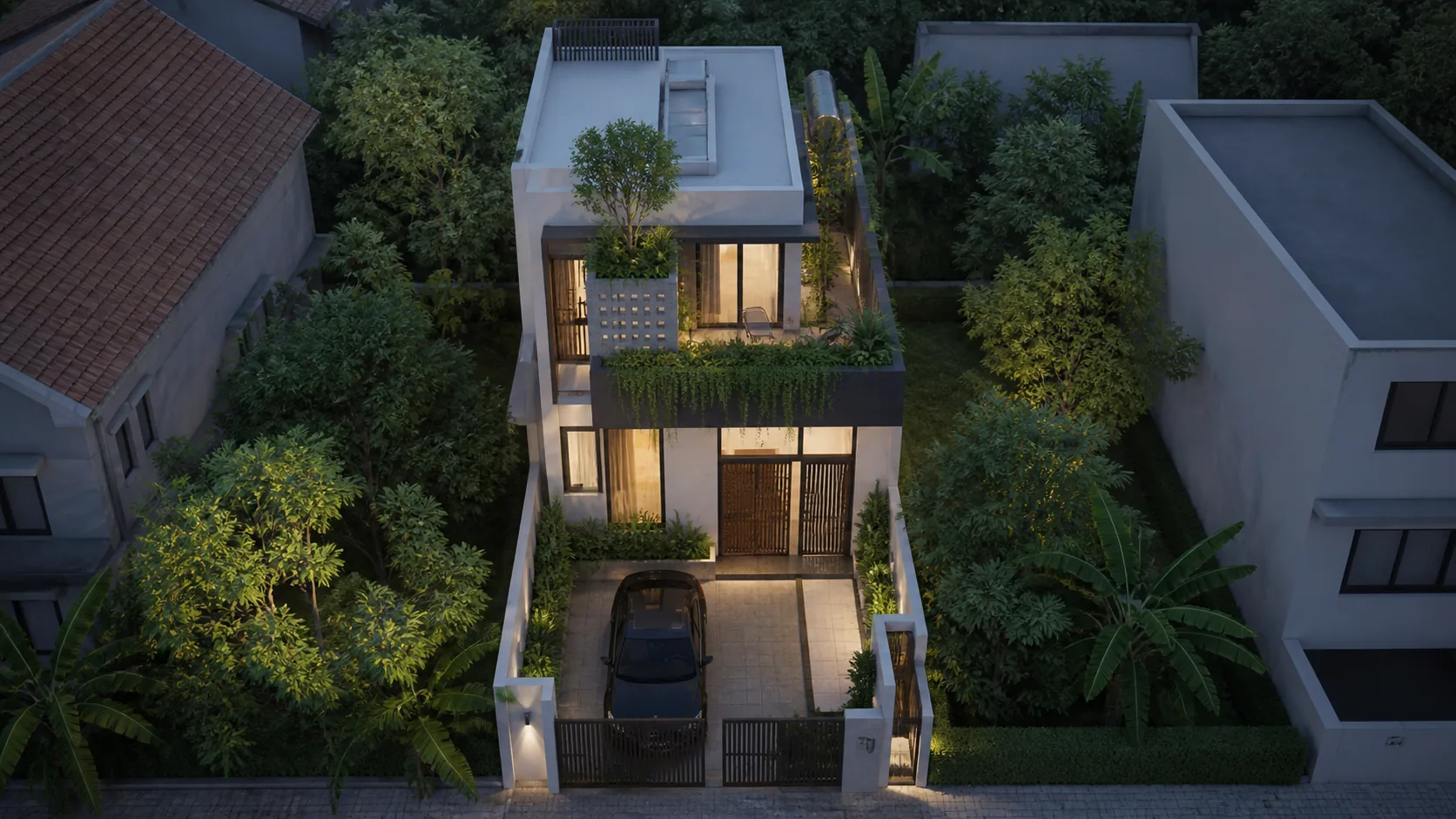 Minh họa Nhà 8x15m