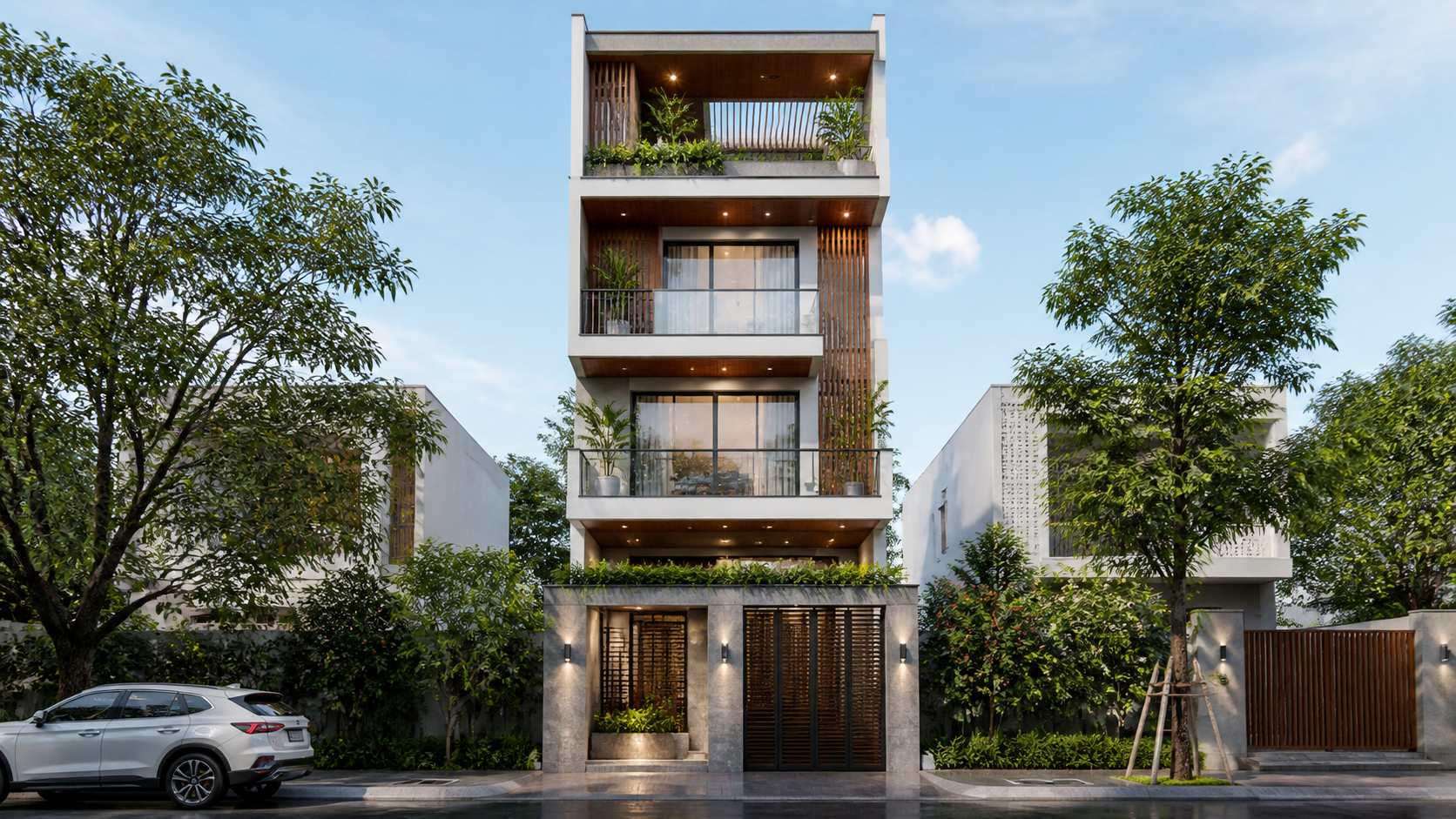 Minh họa Nhà 5 tầng